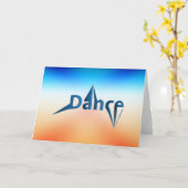 Tanz Karte (Gelbe Blume)