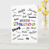 Tanz-Karte Karte (Gelbe Blume)