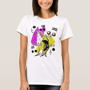 Tanz-Katzen-Jazz-Musik-künstlerische Spaß-Katzen, T-Shirt