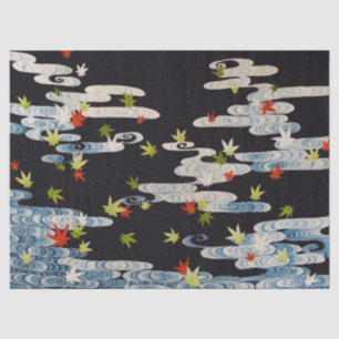 TANZ-KIMONO, FLIEßENDES WASSER, FALLENDE BLÄTTER F SEIDENPAPIER