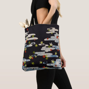 TANZ KIMONO,LAUFENDES WASSER,FALLENDE BLÄTTER Flor Tasche