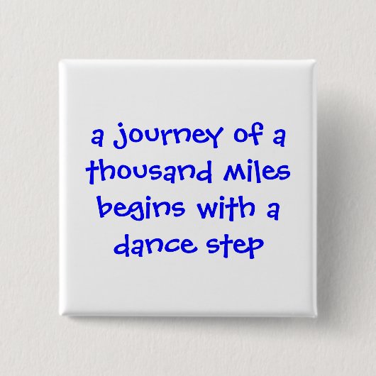 Tanz-Knopf Button (Vorderseite)