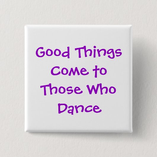 Tanz-Knopf Button (Vorderseite)