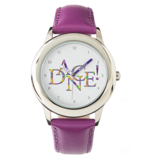 Tanz! (Krawatte-Dye) Armbanduhr (Vorderseite)