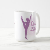 Tanz-Leben-Ballerina - lila - Kaffeetasse (VorderseiteRechts)