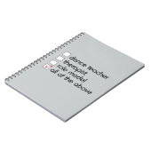 Tanz-Lehrer-Checkliste Notizblock (Linke Seite)