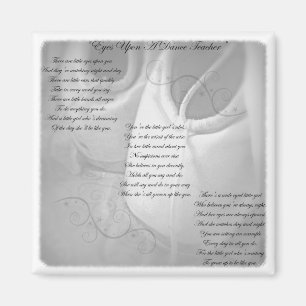 Tanz-Lehrer-Gedicht Magnet