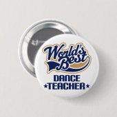 Tanz-Lehrer-Geschenk Button (Vorne & Hinten)
