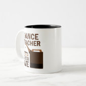 Tanz-Lehrer-(lustiges) Geschenk Zweifarbige Tasse (Vorderseite Links)
