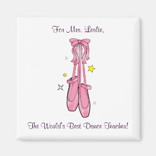 Tanz-Lehrer-Magnet mit hängenden Ballett-Schuhen Magnet