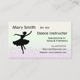 Tanz-Lehrer-/Tanzen-Lehrer-Visitenkarten Visitenkarte