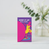 Tanz-Lehrer-Visitenkarte Visitenkarte (Stehend Vorderseite)