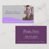 Tanz-Lehrer-Visitenkarte Visitenkarte (Vorne/Hinten)