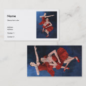 Tanz-Lehrer-Visitenkarte Visitenkarte (Vorne/Hinten)