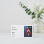 Tanz-Lehrer-Visitenkarte Visitenkarte (Stehend Vorderseite)