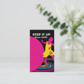 Tanz-Lehrer-Visitenkarte Visitenkarte (Stehend Vorderseite)