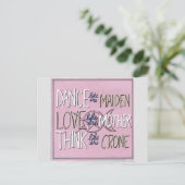 "Tanz, Liebe, Denken" Handgemalte Postkarte (Stehend Vorderseite)