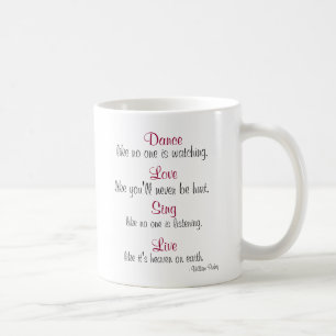 Tanz, Liebe, singen, Live… Kaffeetasse
