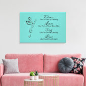 Tanz, Liebe, Singen, Live Leinwanddruck (Insitu (Wohnzimmer))