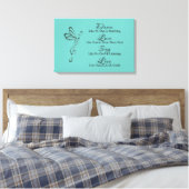Tanz, Liebe, Singen, Live Leinwanddruck (Insitu (Schlafzimmer))
