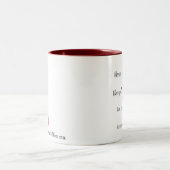 Tanz, Liebe, singen, Live… Zweifarbige Tasse (Mittel)