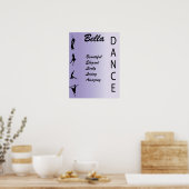 Tanz Mädchen Name Kunst Wand Plakat (Küche)