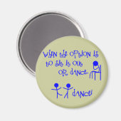 Tanz Magnet (Vorderseite/Rückseite)