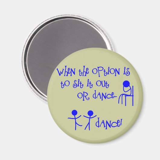 Tanz Magnet (Vorderseite/Rückseite)