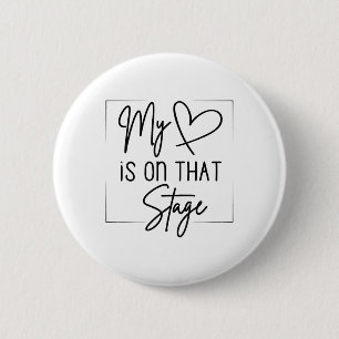 Tanz Mama Retro mein Herz ist auf dieser Bühne Tan Button