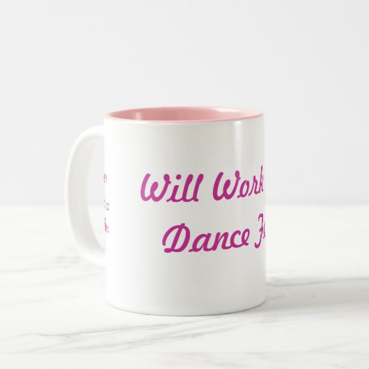 Tanz-Mama-Tasse #1 Zweifarbige Tasse (Vorderseite Links)