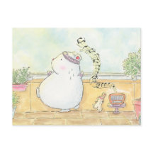 Tanz mehr glücklich Eisbär blasen Aquarell