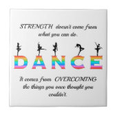 Tanz, mehrfarbig fliese (Vorderseite)