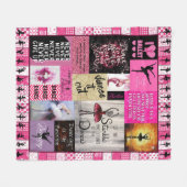 Tanz - meine Leidenschaft Ballet Tanzen Ballerinas Fleecedecke (Vorderseite (Horizontal))