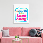 Tanz mich zu dieser LIEBE SONG, Wall Art Leinwanddruck (Insitu (Wohnzimmer))