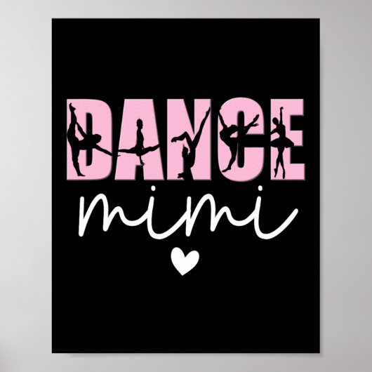 Tanz Mimi Oma Mimi Tänzerin Mimi Poster (Vorne)