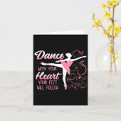 Tanz mit deinem Herzen Ihr Feed wird Dancin folgen Karte (Gelbe Blume)