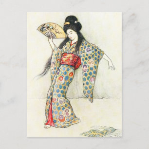 Tanz mit dem goldenen Kamm Postkarte