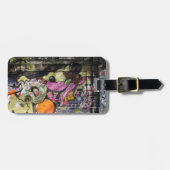 Tanz mit dem Wolf Graffiti Gepäckanhänger (Vorderseite horizontal)