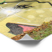 Tanz mit dem Wolf Graffiti Poster (Ecke)