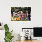 Tanz mit dem Wolf Graffiti Poster (Heimbüro)