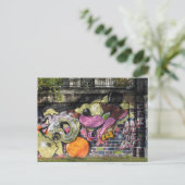 Tanz mit dem Wolf Graffiti Postkarte (Stehend Vorderseite)