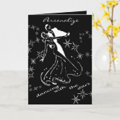 Tanz mit der Grußkarte der Sterne Karte (Gelbe Blume)