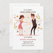 Tanz mit meiner Party Einladung (Vorne/Hinten)