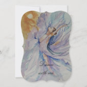 Tanz mit mir Ballerina Einladung (Vorderseite)