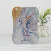 Tanz mit mir Ballerina Einladung (Stehend Vorderseite)