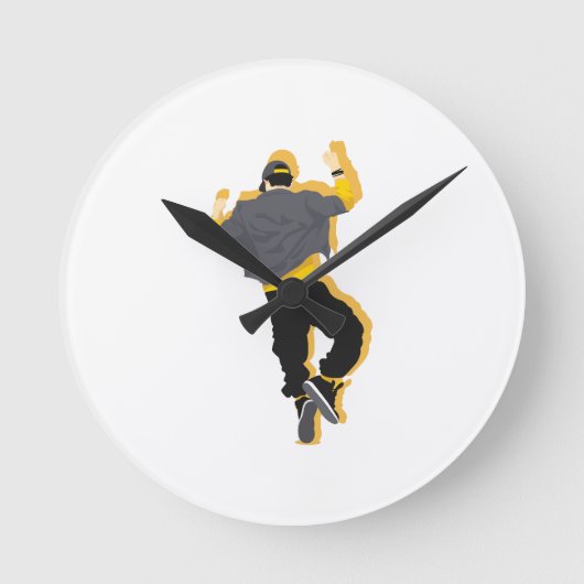 Tanz mit mir runde wanduhr (Vorderseite)