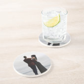 "Tanz mit mir" Tanzpaare Getränkeuntersetzer (Seite)