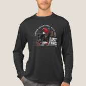 Tanz mit Pferd (Dunkelmodus) | Männer Langarm Tri-Blend Shirt (Vorderseite)