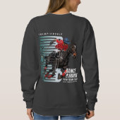 Tanz mit Pferd (Dunkler Modus) | Damen Sweatshirt (Rückseite)