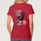 Tanz mit Pferd (Dunkler Modus) | Frauen V-Neck T-Shirt (Rückseite)